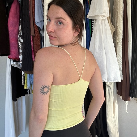 Free People Light Yellow Camisole Top - Picture 2 of 7